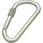ステンレス カラビナD型(環付)