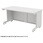 デスク_eシリーズ/ホワイト×ホワイト
