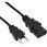 AC電源ケーブル 極細ストレートタイプ ACP-15S-BK