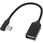 L型 0.1m[USB-C オス→メス USB-A]2.0変換アダプタ ブラック U20CA-LF01T