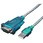 [USB-A ⇔ RS232]変換ケーブル USB-RS232 ブルー