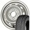 【軽トラ・バン】 スタッドレスタイヤ BRIDGESTONE(ブリヂストン) W300 145/80R12 80/78N LT + スチールホイール4本set