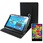 テックウインド CLIDE A10A A10A-A51BK 10.1インチ 回転スタンド機能 タブレットケースと 指紋光沢 保護フィルム セット