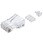 RJ45 コネクタ Cat6A Cat6 LANケーブル用 10個入り ガイドパーツ付き 単線ヨリ線両対応