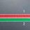 5x15mm ゲージマーカー 緑/100枚1シート
