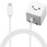 iPhone充電器 iPad充電器 Lightning AC ケーブル一体 ホワイト コンパクト 小型 キューブ