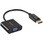 DP-VGA 変換アダプター 0.15m ブラック