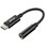 USB Type-C to 3.5mm 4極オーディオ 変換アダプター ブラック