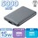 モバイルバッテリー 5000mAh 軽量 小型 最大15W 入出力(Type-C×1) 出力(USB-A×1) C-Aケーブル付属