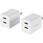 USB Type-C コンセント 充電器 PD 20W TypeC×2 2個セット 折りたたみプラグ 軽量