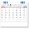 卓上 6ウィークス シンプルカレンダー