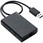 有線LAN アダプタ USB3.0 USBハブ付 3ポート ケーブル長 30cm EU RoHS指令準拠(10物質)