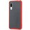 AQUOS sense3/lite/basic/S7 耐衝撃マットHV BABY SKIN/レッド