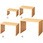 木製コの字ディスプレー ナチュラル