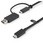 USB Type-C ケーブル/1m/USB-C - USB-A変換アダプタ付き/USB-C - USB-C (10Gbps & 100W PD対応)/USB-A - USB-C (5Gbps対応)