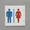 トイレ表示板(突き出し型/男女表示)