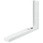 小型電気器具ブラケット 固定 白 サイズ290-450x49x220mm