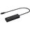 Giga対応 USB-C接続 LANアダプター ハブ付 ブラック