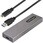 USB-C - M.2 NVMe & M.2 SATA SSD 外付けケース/USB-C & Aケーブル付属/PCIe & SATA NGFF SSDケース
