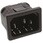 Bulgin IECコネクタ C14 オス スナップイン 10A PX0575/10/63