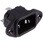 Bulgin IECコネクタ C14 オス パネルマウント 10A PX0580/63