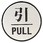 ドア表示板アルミ標識