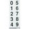 数字ステッカー 透明