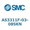 AS3311F-03-08SKN �X�s�[�h�R���g���[�����j�o�[�T���^�C�v AS(AS3311F-�`) SMC 11574753