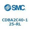 CDBA2C40-125-RL 標準形エアシリンダ(角形カバー)CBA2シリーズ(CDBA2C40-～) SMC 12323184