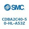 CDBA2C40-50-HL-A53Z 標準形エアシリンダ(角形カバー)CBA2シリーズ(CDBA2C40-～) SMC 12323446