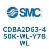 CDBA2D63-450K-WL-Y7BWL 標準形エアシリンダ(角形カバー)CBA2シリーズ(CDBA2D63-4～) SMC 12335924