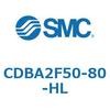 CDBA2F50-80-HL 標準形エアシリンダ(角形カバー)CBA2シリーズ(CDBA2F50-8～) SMC 12360537