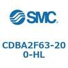 CDBA2F63-200-HL 標準形エアシリンダ(角形カバー)CBA2シリーズ(CDBA2F63-2～) SMC 12362953
