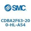 CDBA2F63-200-HL-A54 標準形エアシリンダ(角形カバー)CBA2シリーズ(CDBA2F63-2～) SMC 12362971