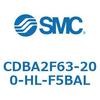 CDBA2F63-200-HL-F5BAL 標準形エアシリンダ(角形カバー)CBA2シリーズ(CDBA2F63-2～) SMC 12363005