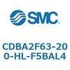 CDBA2F63-200-HL-F5BAL4 標準形エアシリンダ(角形カバー)CBA2シリーズ(CDBA2F63-2～) SMC 12363014