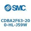 CDBA2F63-200-HL-J59W 標準形エアシリンダ(角形カバー)CBA2シリーズ(CDBA2F63-2～) SMC 12363032