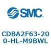 CDBA2F63-200-HL-M9BWL 標準形エアシリンダ(角形カバー)CBA2シリーズ(CDBA2F63-2～) SMC 12363057