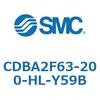 CDBA2F63-200-HL-Y59B 標準形エアシリンダ(角形カバー)CBA2シリーズ(CDBA2F63-2～) SMC 12363066