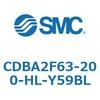 CDBA2F63-200-HL-Y59BL 標準形エアシリンダ(角形カバー)CBA2シリーズ(CDBA2F63-2～) SMC 12363075