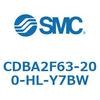 CDBA2F63-200-HL-Y7BW 標準形エアシリンダ(角形カバー)CBA2シリーズ(CDBA2F63-2～) SMC 12363084