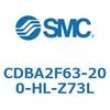CDBA2F63-200-HL-Z73L 標準形エアシリンダ(角形カバー)CBA2シリーズ(CDBA2F63-2～) SMC 12363102