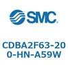 CDBA2F63-200-HN-A59W 標準形エアシリンダ(角形カバー)CBA2シリーズ(CDBA2F63-2～) SMC 12363206