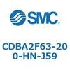 CDBA2F63-200-HN-J59 標準形エアシリンダ(角形カバー)CBA2シリーズ(CDBA2F63-2～) SMC 12363242
