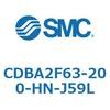 CDBA2F63-200-HN-J59L 標準形エアシリンダ(角形カバー)CBA2シリーズ(CDBA2F63-2～) SMC 12363251