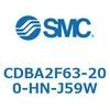 CDBA2F63-200-HN-J59W 標準形エアシリンダ(角形カバー)CBA2シリーズ(CDBA2F63-2～) SMC 12363276