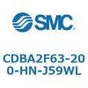CDBA2F63-200-HN-J59WL 標準形エアシリンダ(角形カバー)CBA2シリーズ(CDBA2F63-2～) SMC 12363285