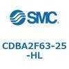 CDBA2F63-25-HL 標準形エアシリンダ(角形カバー)CBA2シリーズ(CDBA2F63-2～) SMC 12363881