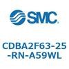 CDBA2F63-25-RN-A59WL 標準形エアシリンダ(角形カバー)CBA2シリーズ(CDBA2F63-2～) SMC 12364003