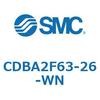 CDBA2F63-26-WN 標準形エアシリンダ(角形カバー)CBA2シリーズ(CDBA2F63-2～) SMC 12364642